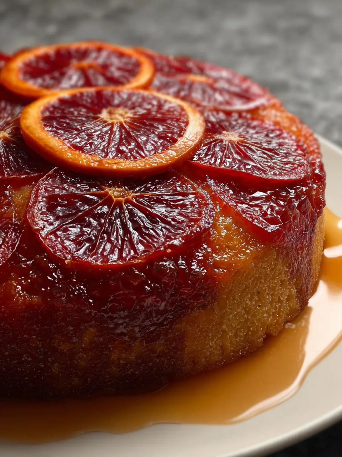 Blood Orange Upside Down Cake First Image