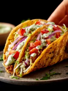 Smashed Chicken Tacos First Image