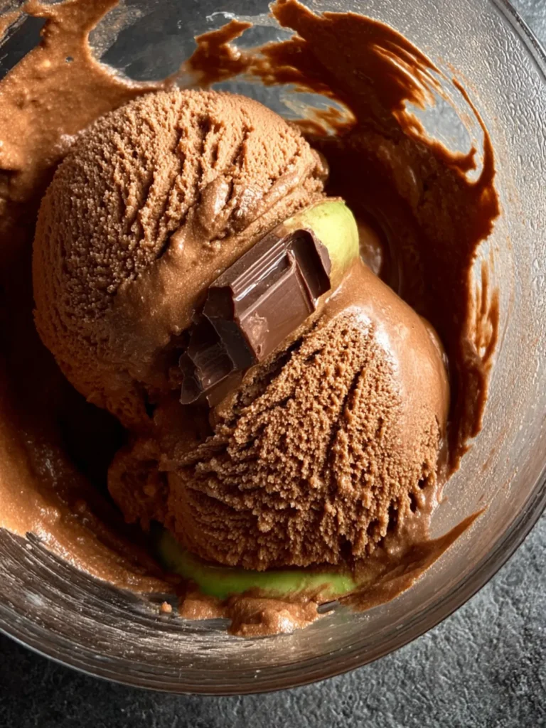 chocolate avocado ice cream paleo First Image