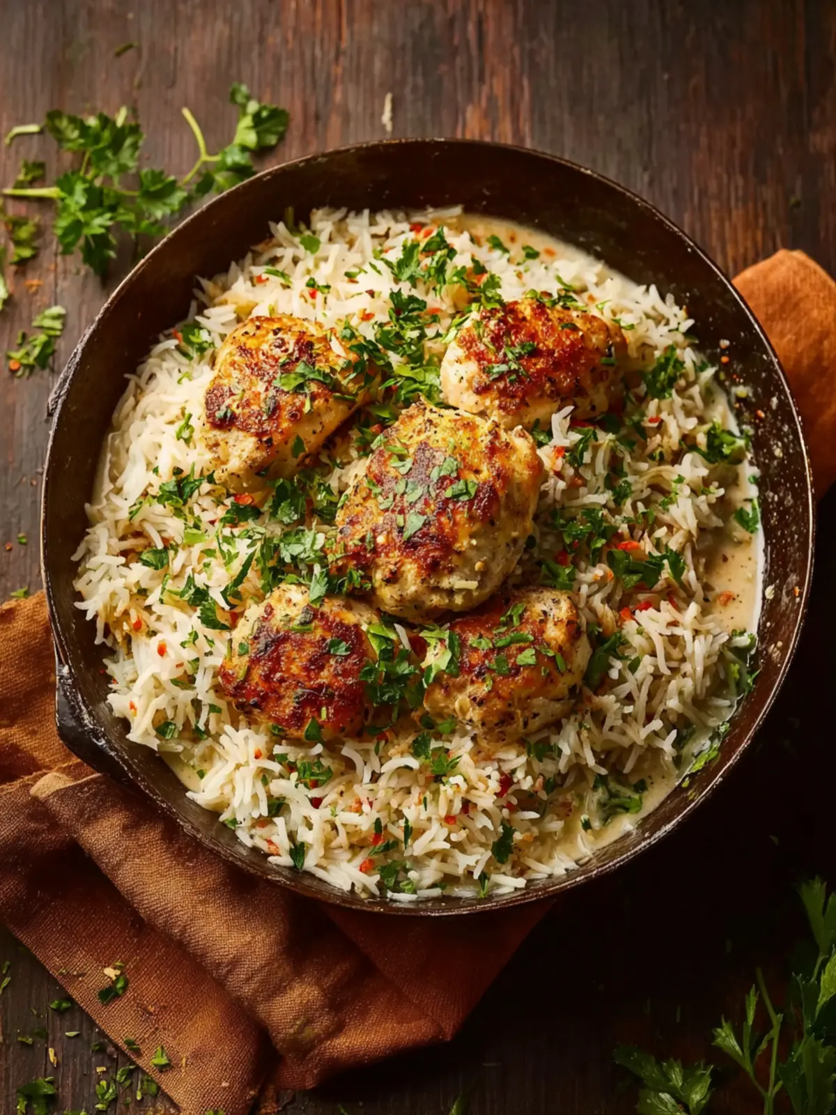 herb chicken basmati rice First Image