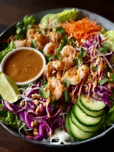 spring roll salad peanut dressing First Image