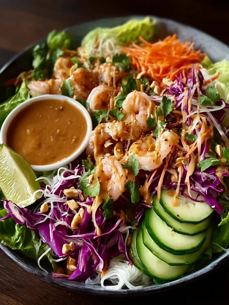 spring roll salad peanut dressing First Image