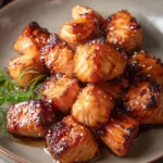 Air Fryer Salmon Bites with Honey Garlic Soy Marinade First Image