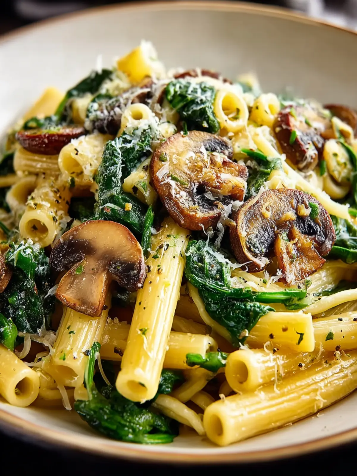 Creamy Spinach Mushroom Pasta You’ll Want Every Night First Image