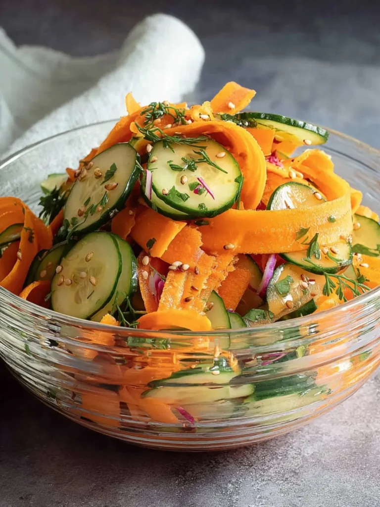 Easy Cucumber Carrot Salad Recipe (Asian-Inspired) First Image