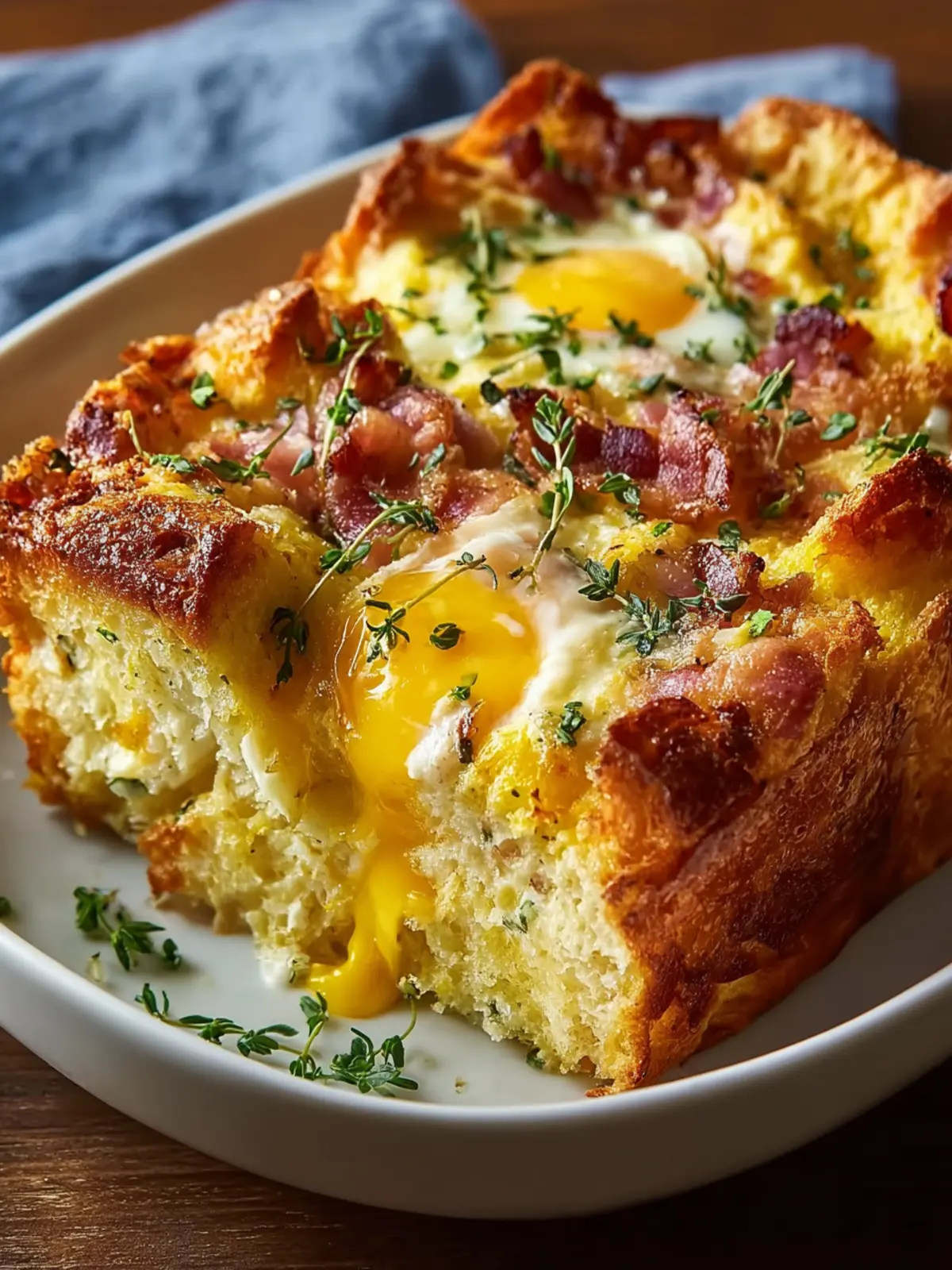 Homemade Egg And Cheese Strata First Image