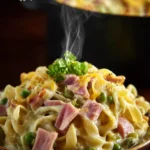 One Pot Ham and Noodle Casserole First Image