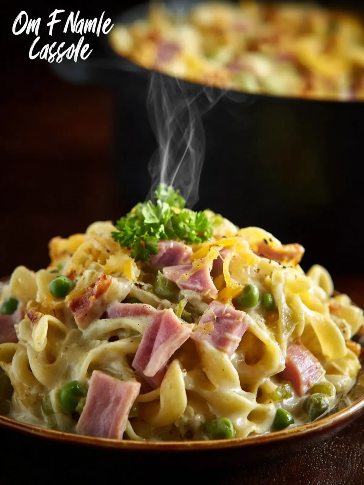One Pot Ham and Noodle Casserole First Image